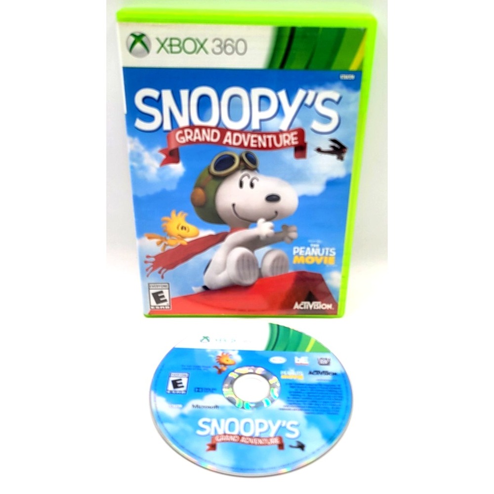 Snoopy's Grand Adventure Microsoft XBOX 360 2015 Activision GAME & CASE